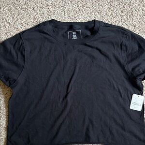 We The Free Black Crop Top